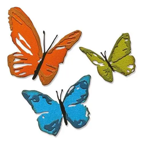 Sizzix Die Thinlits Papillons coup de pinceau