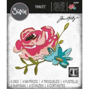 Sizzix Die Thinlits Fleurs Coup de Pinceaux