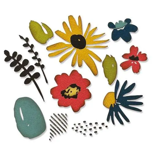 Sizzix Die Thinlits Fleuristerie moderne