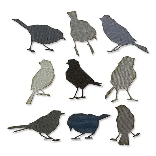 Sizzix Die Thinlits Silhouettes d'OIseaux