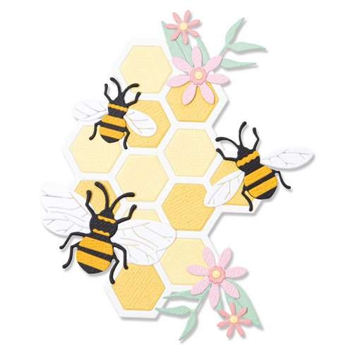 Sizzix Die Thinlits Ruche d'Abeilles
