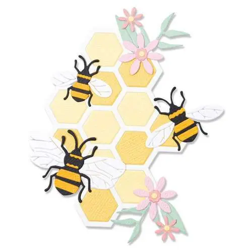 Sizzix Die Thinlits Ruche d'Abeilles
