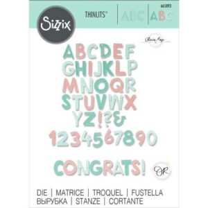 Sizzix Die Thinlits Alphabet Marqué