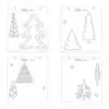 Sizzix Stencils en couches 6"X6" Sapins