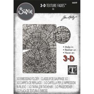 Sizzix Plaque embossage 3D Rondelle de Bois