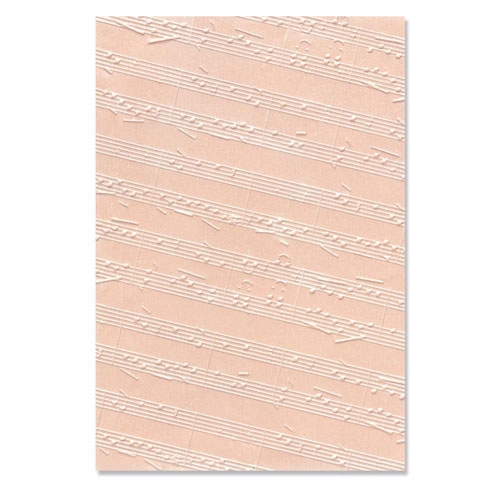 Sizzix Plaque embossage 3D Notes Musicales