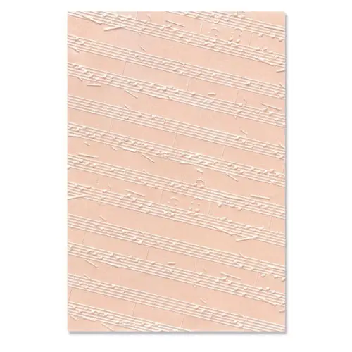 Sizzix Plaque embossage 3D Notes Musicales