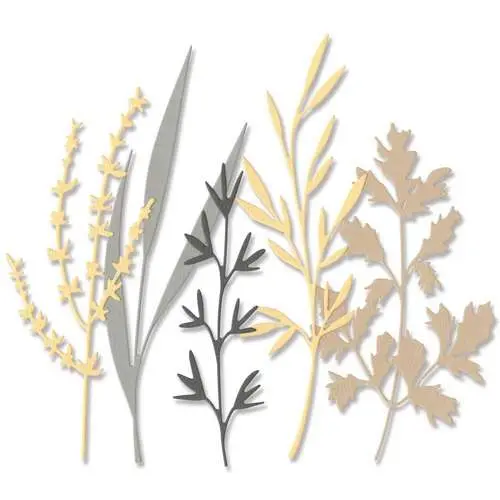 Sizzix Die Thinlits Tiges des bois
