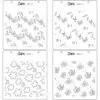 Sizzix Stencils en couches 6"X6" Fleurs