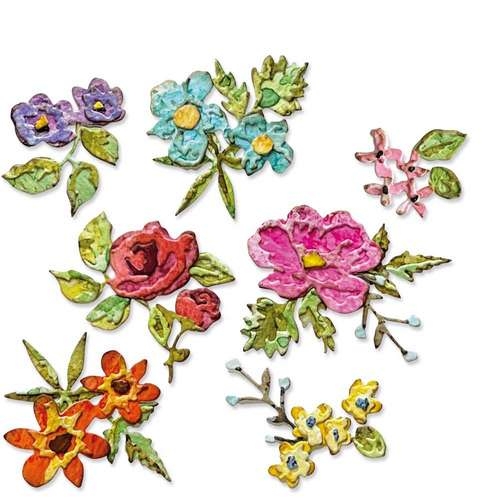 Sizzix Die Thinlits Mini Fleurs par Tim Holtz