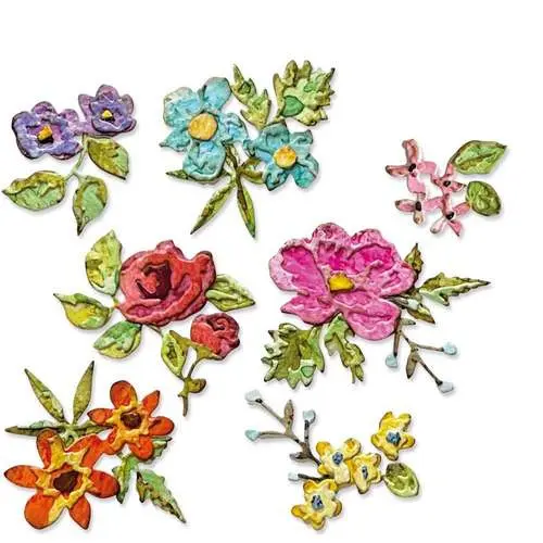Sizzix Die Thinlits Mini Fleurs par Tim Holtz