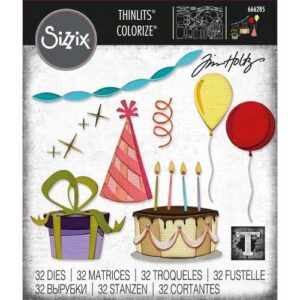 Sizzix Die Thinlits Célébration par Tim Holtz