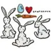 Sizzix Die Thinlits Lapins par Tim Holtz