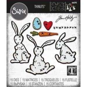 Sizzix Die Thinlits Lapins par Tim Holtz