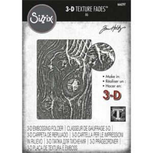 Sizzix Plaque embossage 3D Grain de Bois