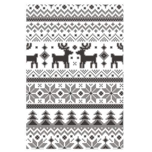 Sizzix Plaque embossage Multi-Niveau Tricot du temps des Fêtes