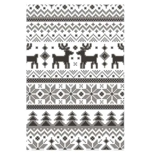 Sizzix Plaque embossage Multi-Niveau Tricot du temps des Fêtes