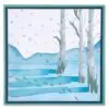 Sizzix Stencils en couches 6"X6" Scènes d'hiver