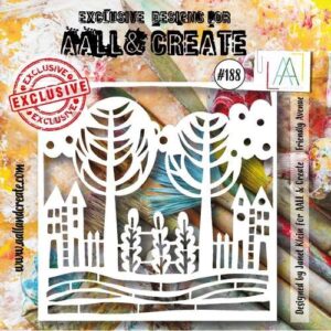 AALL And Create Stencil 6"X6" Avenue conviviale