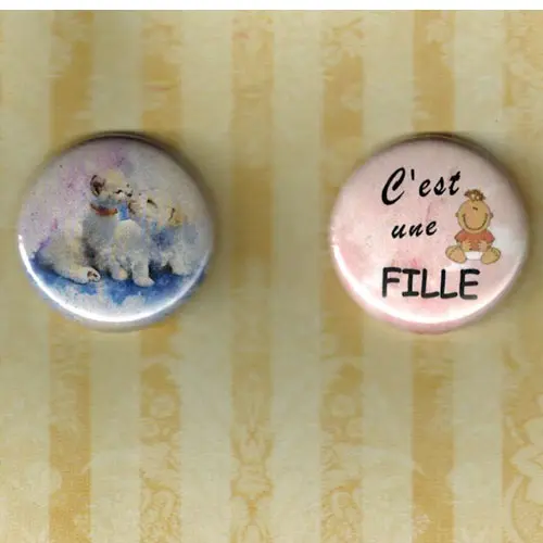 Herazz Badges C'est un fille