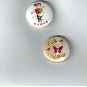 Herazz Badges Fais un voeu - Bon Party