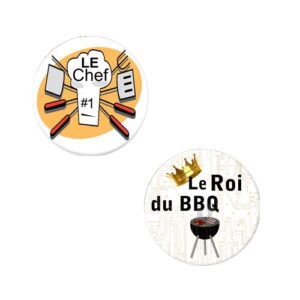 Herazz Badges Roi du BBQ