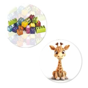 Herazz Badges Girafe Blocs