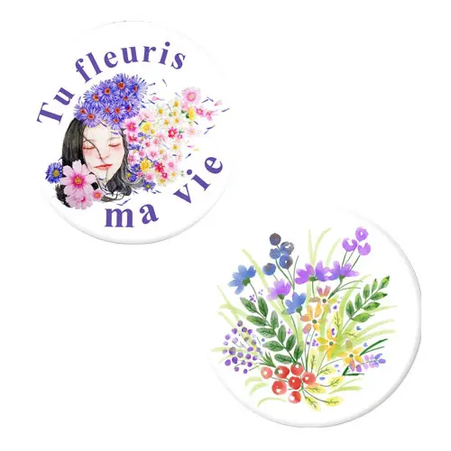 Herazz Badges Tu fleuris ma vie