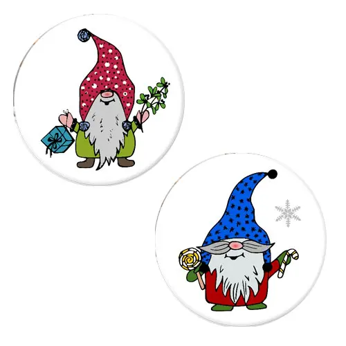 Herazz Badges Gnomes de Noël