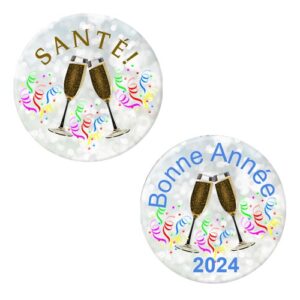 Herazz Badges Santé Bonne Année 2024