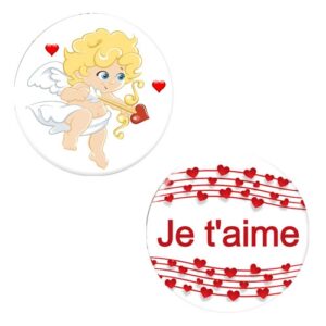 Herazz Badges Cupidon Je t'aime