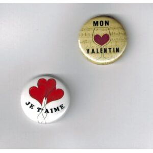 Herazz Badges Mon Valentin Je t'aime