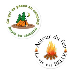 Herazz Badges Tente Feu de camp