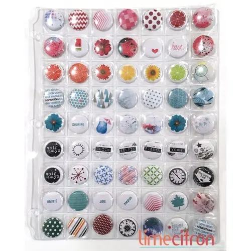 Feuilles de rangement pour badges