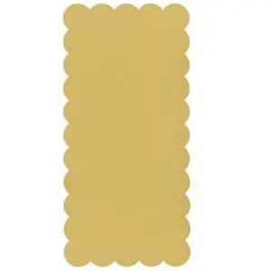 Bazzill Rectangle Scallop Candlelight