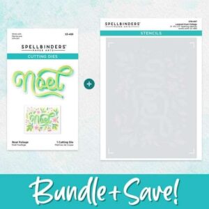 Spellbinders Stencil & Die - Noel Feuillage