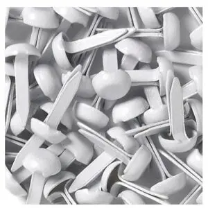 Mini Brads Ronds Blancs