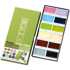 Kuretake Gansai Tambi Peinture Aquarelle 12 couleurs