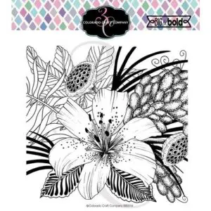 Colorado Craft Étampe Floral