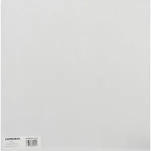 Chipboards 12 X 12 pouces Blanc