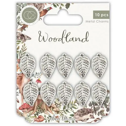Charms Breloques Feuilles argent