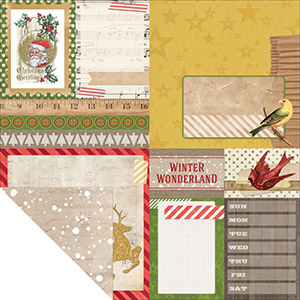 Bo Bunny Papier Christmas Collage Flurry