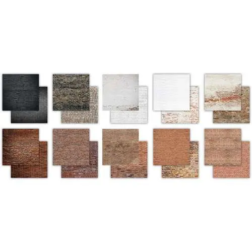 Craft Consortium Pad 12"X12" Textures de Briques