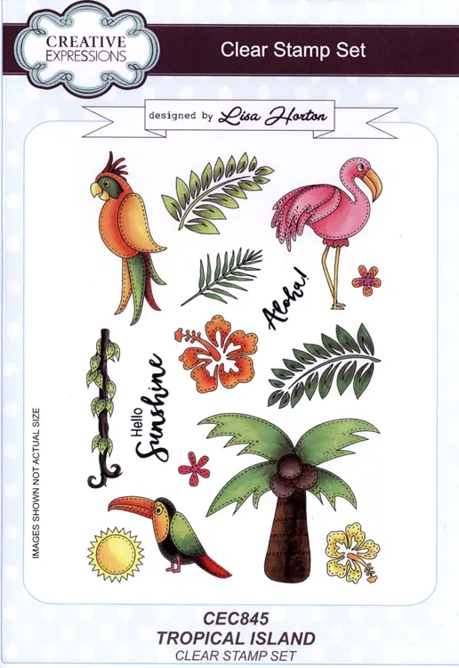 Creative Expressions Étampes Île tropicale