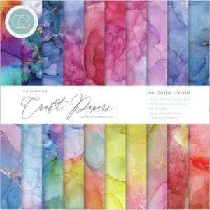 Craft Consortium Pad 6"X6" Gouttes d'encre - Vivid