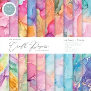 Craft Consortium Pad 6"X6" Gouttes d'encre - Bonbon