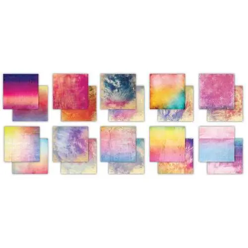 Craft Consortium Pad 6"X6" Gouttes d'encre - Été rétro