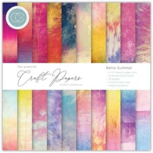 Craft Consortium Pad 6"X6" Gouttes d'encre - Été rétro