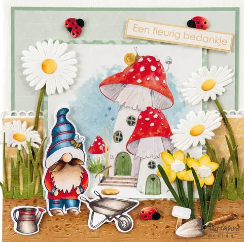 Marianne Design Dies & Étampes Mr, Gnome de Jardin