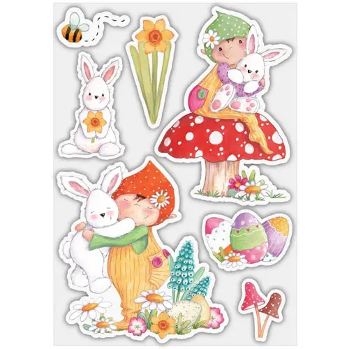 Craft Consortium Étampe Que le printemps commence & lapin